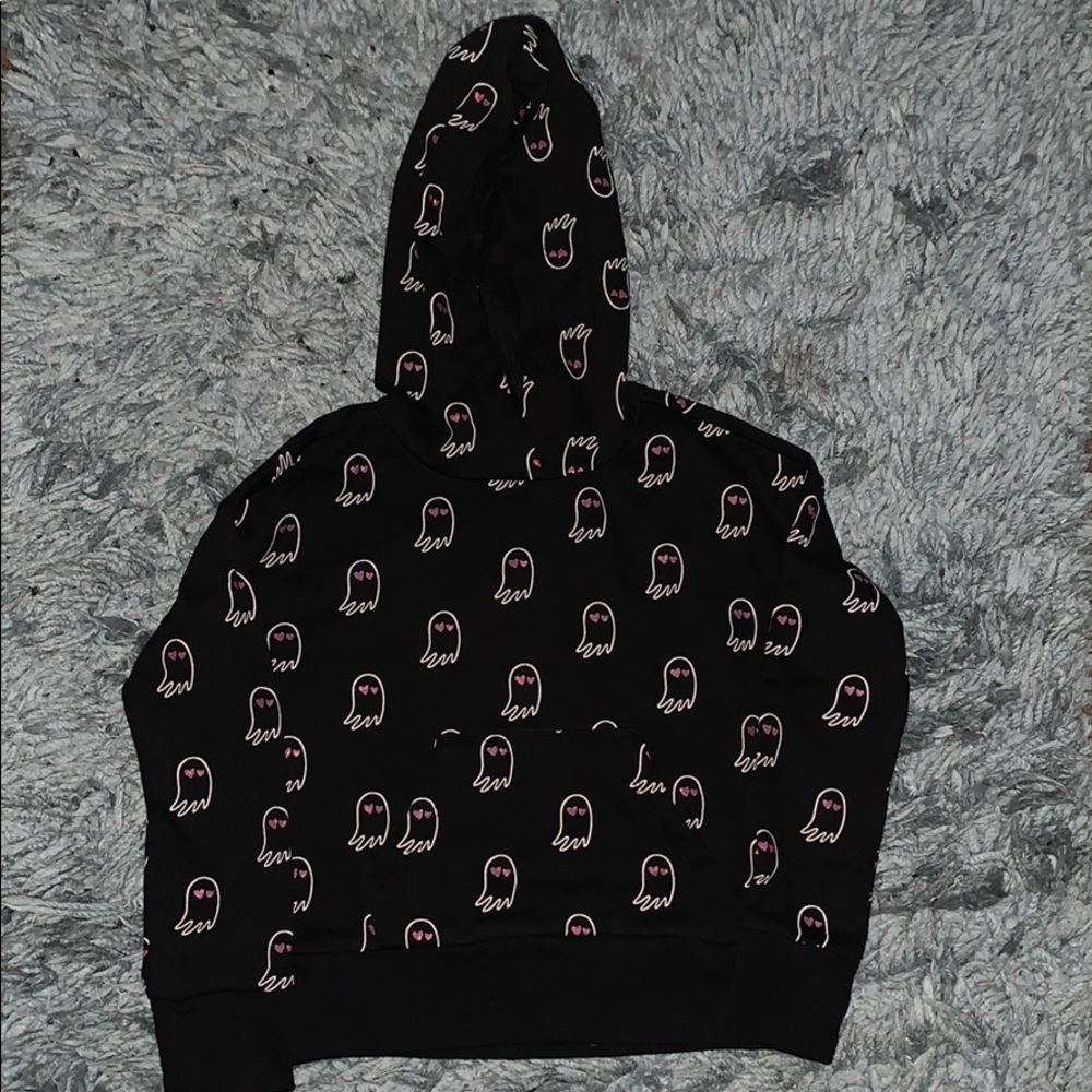 ✨NWOT. Toddler Girls J Crew Black Hoodie. Size 4-5